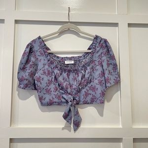 Blue and purple crop top!